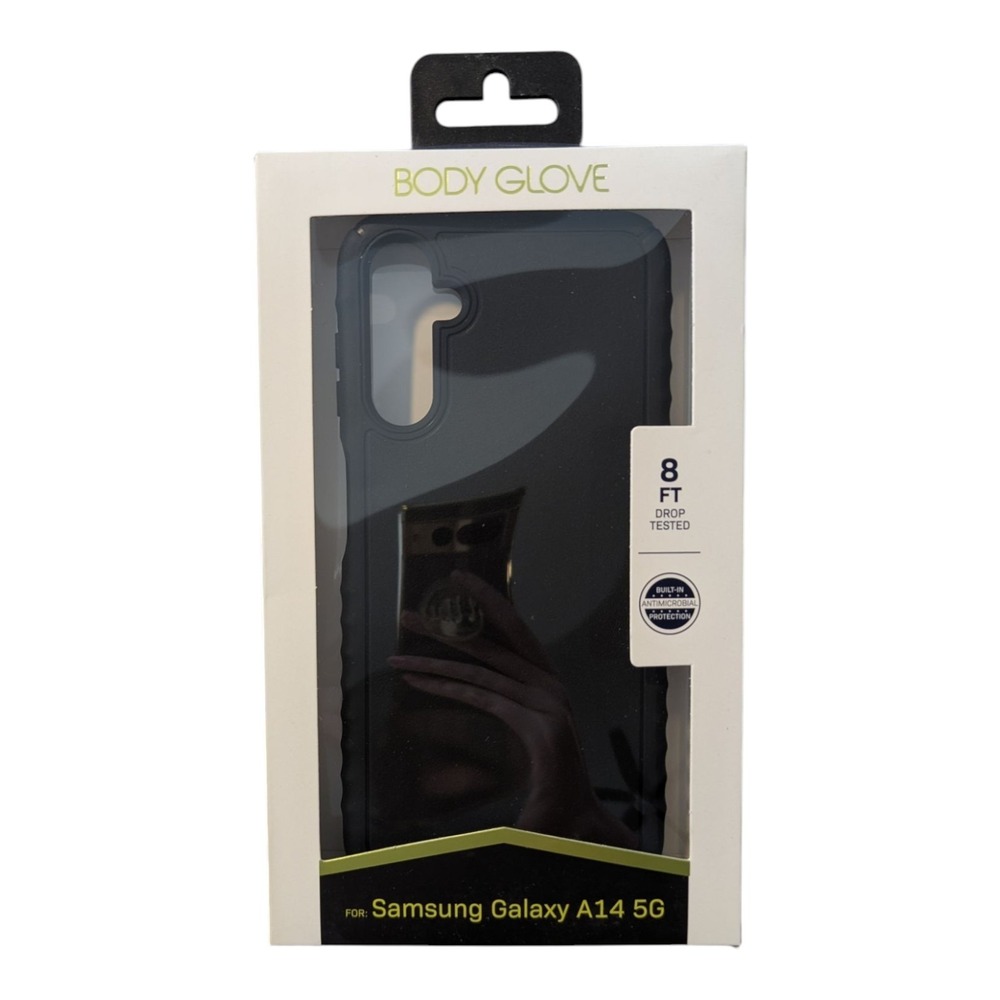 D1. Body Glove Contour Grip Case for Samsung Galaxy A14 5G - In Black